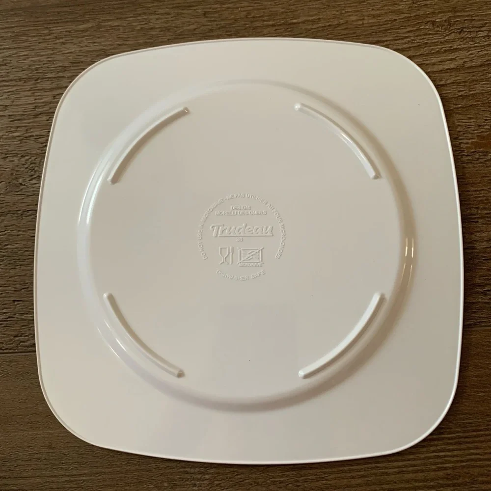 Trudeau melamine dinner plates of 8